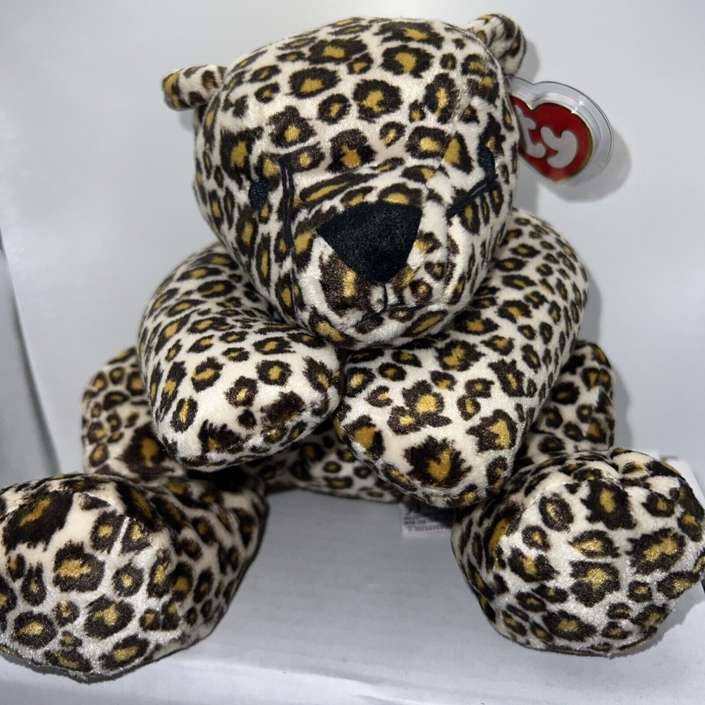 TY Speckles vintage 1996 pillow pal‎ buddy the leopard 15" plush stuffed animal